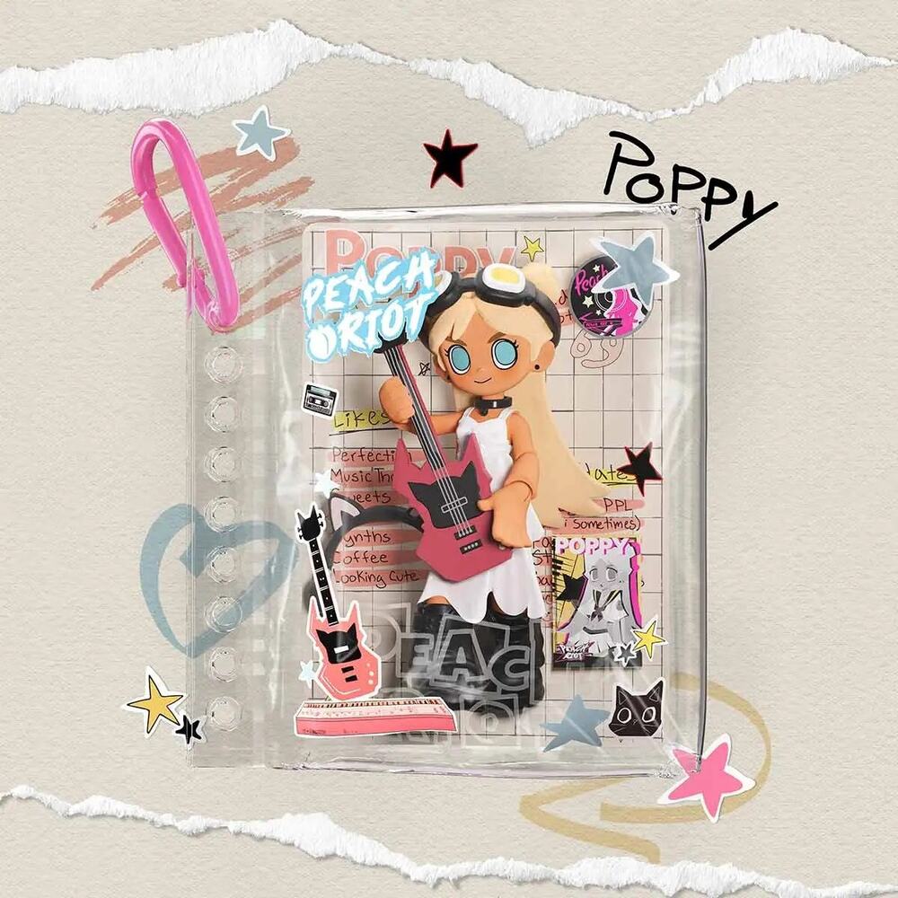 POP MART Peach Riot Carry The Music Series Block Pendant - Poppy Producer